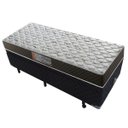 Ver imagem 1 de Cama Box Baú Solteiro Colchão Molas Ensacadas Acolchões + Box Poliéster 65x88x188 - Preto