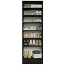 Ver imagem 7 de Sapateira Armário Multiúso Isis 1 Porta - Preto Preto