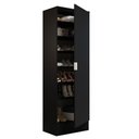 Ver imagem 6 de Sapateira Armário Multiúso Isis 1 Porta - Preto Preto