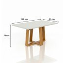 Ver imagem 2 de Conjunto Mesa 6 Cadeiras Hamburgo com Pegador Plus – Mesa de Jantar Moderna para Sala e Cozinha-Off