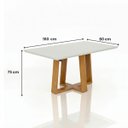 Ver imagem 4 de Conjunto Mesa 6 Cadeiras Hamburgo com Pegador Plus – Mesa de Jantar Moderna para Sala e Cozinha-Off