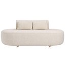Ver imagem 6 de Sofá Orgânico Horizonte 3 Lugares 210cm Bouclé Off White - Nexta Casa
