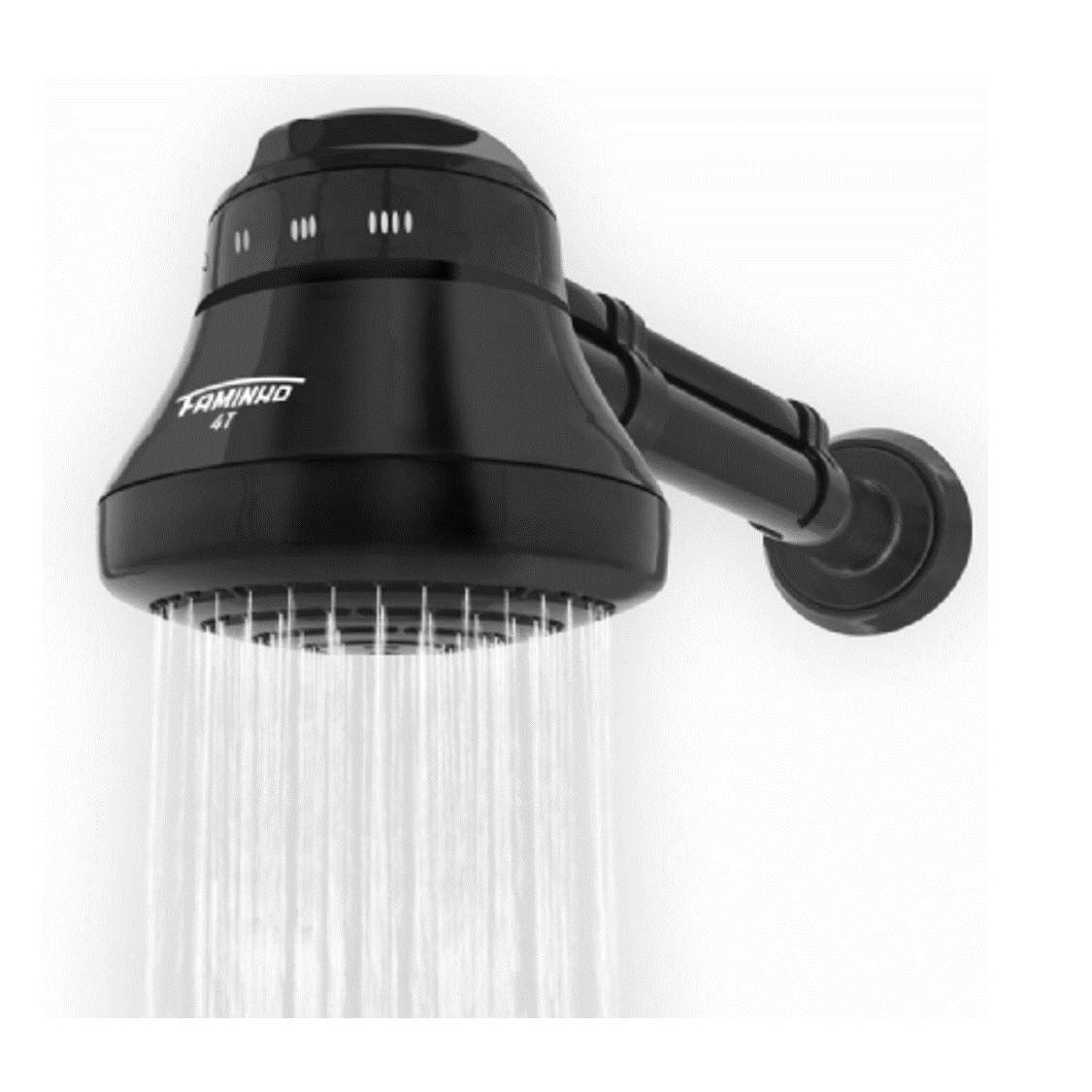 Chuveiro Elétrico Ducha Fame Preto Braço Cano 4t:127v/5400w