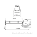 Ver imagem 6 de Chuveiro Elétrico Ducha Fame Preto Braço Cano 4t:127v/5400w
