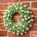 Ver imagem 3 de Guirlanda Decoração Porta Parede Flores Artificial de 25cm