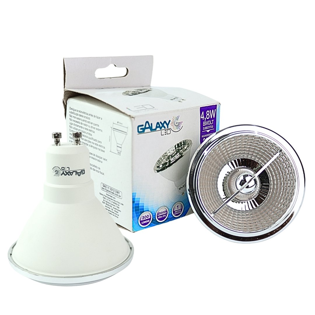 Lâmpada Ar70 Led 4,8w 2700k Branco Quente Gu10 Bivolt