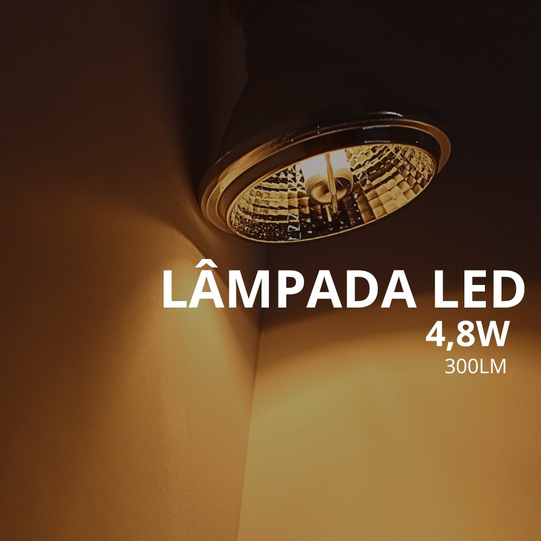 Lâmpada Ar70 Led 4,8w 2700k Branco Quente Gu10 Bivolt - 7