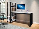 Ver imagem 3 de Mesa Industrial Com Prateleira para Escritório Simet Preto e Branco