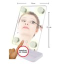 Ver imagem 2 de Espelho para Maquiagem Vivitar Vanity Mirror com Iluminação Por LED e Rotação 360° Branca