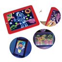 Ver imagem 2 de Lousa Magica de Desenhos 30 Atividades Neon 3D LED Quadro Iluminado Infantil Kit Completo 3 Canetas