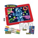 Ver imagem 6 de Lousa Magica de Desenhos 30 Atividades Neon 3D LED Quadro Iluminado Infantil Kit Completo 3 Canetas