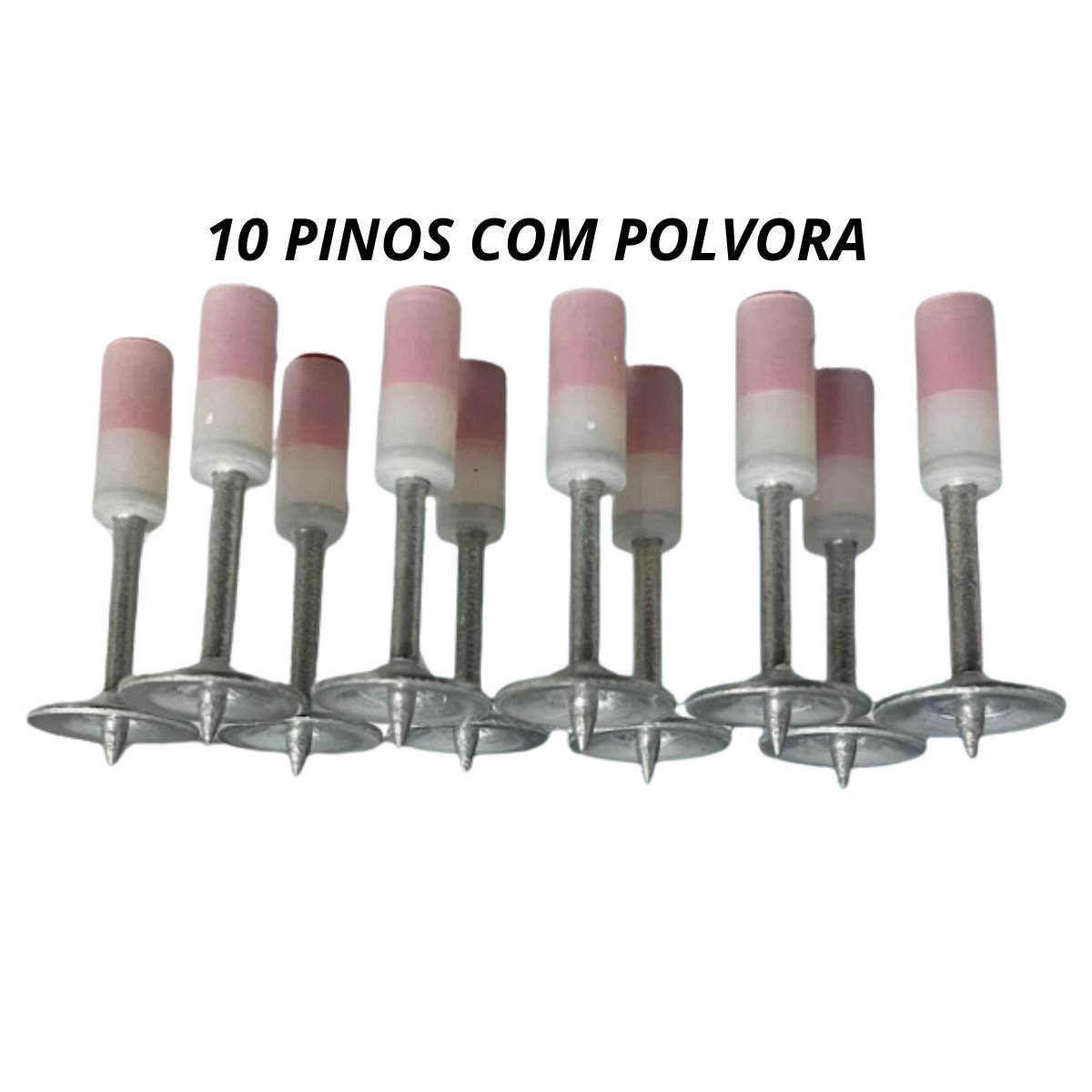 Kit Pistola de Pino Fixação Prego Ação Direta Finca Pino Gesseiro Drywall - 5