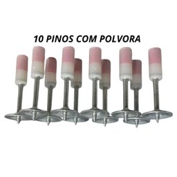 Kit Pistola de Pino Fixação Prego Ação Direta Finca Pino Gesseiro Drywall - 5