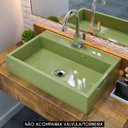Ver imagem 2 de Cuba Pia de Apoio para Banheiro Retangular 55cm Ivy C08 Verde - Mpozenato