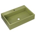 Ver imagem 1 de Cuba Pia de Apoio para Banheiro Retangular 55cm Ivy C08 Verde - Mpozenato