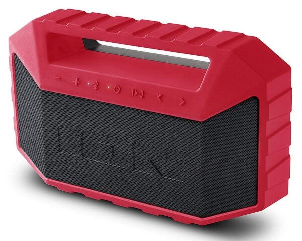 Boombox Bluetooth Flutuante Ion Plungeredxus com Viva Voz - Vermelho - 2