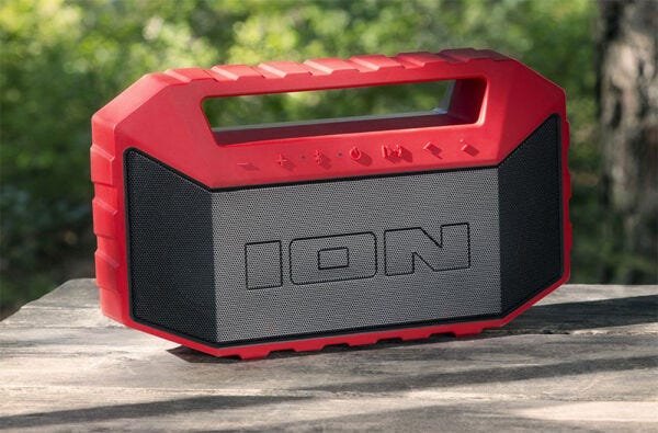 Boombox Bluetooth Flutuante Ion Plungeredxus com Viva Voz - Vermelho - 5