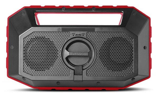 Boombox Bluetooth Flutuante Ion Plungeredxus com Viva Voz - Vermelho - 4