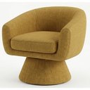 Ver imagem 1 de Poltrona Decorativa Cave Base Giratoria Linho Color Trend Tca 300 Moll