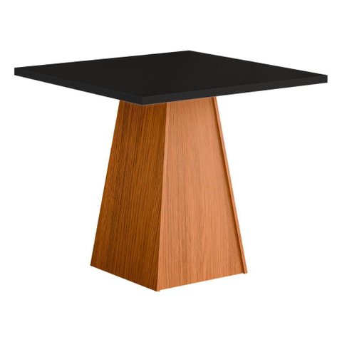 Mesa de Jantar Quadrada 4 Lugares Multimóveis Cr50226 Cinamomo/preto