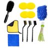 Kit Limpeza Carro Luva Flanela Microfibra Pincel Escova Roda - 1