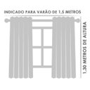 Ver imagem 3 de Cortina 2,00x1,20 Janela Sala Quarto Cozinha Tecido Piquet: Branco
