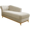 Ver imagem 1 de Diva Recamier Vanessa 185cm Lado Direito Linho Bege - ADJ Decor