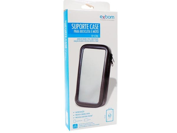 SUPORTE BICICLETA/MOTO SMARTPHONE/GPS ATÉ 6,3" ZIPER EXBOM SP-C20L - 3