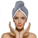 Ver imagem 3 de Touca para Cabelo Dupla Face Power Sec Antifrizz 28x64cm - Catran Cinza Escuro