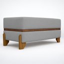 Ver imagem 3 de Puff Recamier Kodama 100 Cm para Sala Quarto Pé de Cama Hall de Entrada Bouclé Premium Luxo