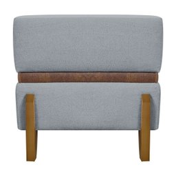 Puff Recamier Kodama para Cama de Solteiro 100cm Bouclé Cores Pé Castanho - 5