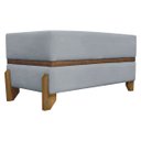 Ver imagem 4 de Puff Recamier Kodama para Cama de Solteiro 100cm Bouclé Cores Pé Castanho