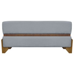 Puff Recamier Kodama para Cama de Solteiro 100cm Bouclé Cores Pé Castanho - 7