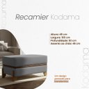 Ver imagem 7 de Puff Recamier Kodama 100 Cm para Sala Quarto Pé de Cama Hall de Entrada Bouclé Premium Luxo