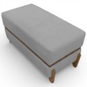 Ver imagem 4 de Puff Recamier Kodama 100 Cm para Sala Quarto Pé de Cama Hall de Entrada Bouclé Premium Luxo