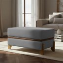 Ver imagem 1 de Puff Recamier Kodama 100 Cm para Sala Quarto Pé de Cama Hall de Entrada Bouclé Premium Luxo