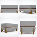 Ver imagem 5 de Puff Recamier Kodama 100 Cm para Sala Quarto Pé de Cama Hall de Entrada Bouclé Premium Luxo