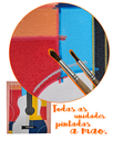 Ver mais imagens de Mini Quadro Decorativo Violão Figurativo Medindo 30x25cm