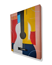 Ver imagem 4 de Mini Quadro Decorativo Violão Figurativo Medindo 30x25cm