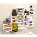 Ver imagem 3 de Kit Infantil 4 Nichos Cubo com Prateleira Lema Kit Cubos Baby Espresso Móveis