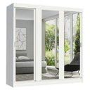 Ver imagem 3 de Guarda-roupa Casal Madesa Reno 3 Portas de Correr de Espelho