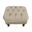 Ver imagem 2 de Puff Baú Retrô Luis XV Capitonê Bege