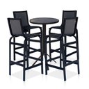 Ver imagem 1 de Conjunto Mesa Bistrô Com 4 Banquetas Para área Externa - Preto