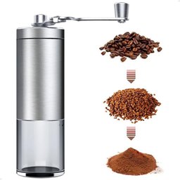 Moedor de Café Manual Lorben Compacto em Inox com Ajuste de Moagem Manivela Giratória - 6