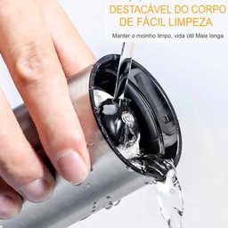 Moedor de Café Manual Lorben Compacto em Inox com Ajuste de Moagem Manivela Giratória - 5
