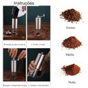 Ver imagem 3 de Moedor de Café Manual Lorben Compacto em Inox com Ajuste de Moagem Manivela Giratória