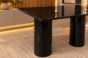 Ver imagem 3 de Mesa de Jantar Retangular 150x90cm - Dupla Base Cilíndrica Nix Designer