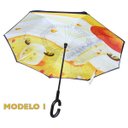 Ver imagem 1 de Guarda Chuva Pequeno Abre e Fecha Invertido Contrário 1 LQ-608P1
