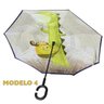 Guarda Chuva Pequeno Abre e Fecha Invertido Contrário 4 LQ-608P4 - 1