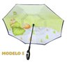 Guarda Chuva Pequeno Abre e Fecha Invertido Contrário 5 LQ-608P5 - 1